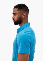 The Tencel Polo - Fjord Blue